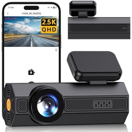 VEEMENT Dash Cam Front 2.5K: Mini Dash Cam for Cars, 1440P Car Camera